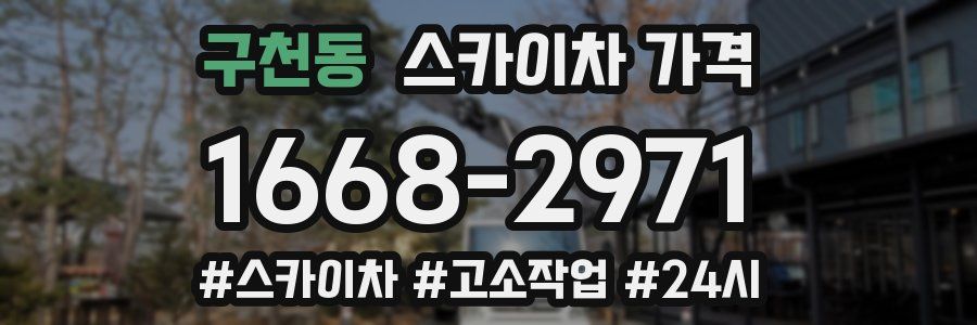 구천동 스카이차 가격