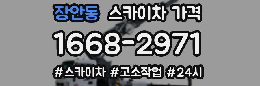 장안동 스카이차 가격