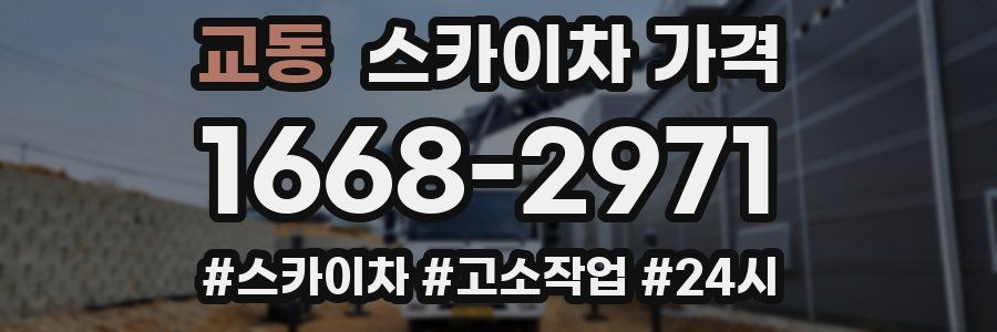 교동 스카이차 가격