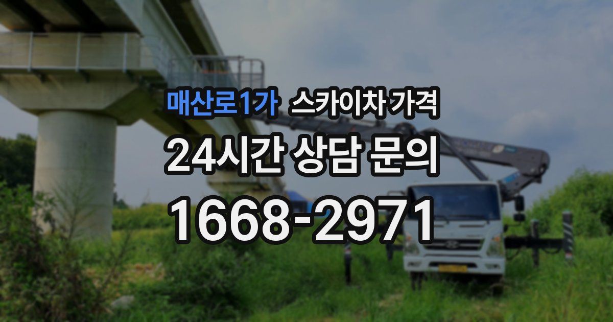 매산로1가 스카이차 가격