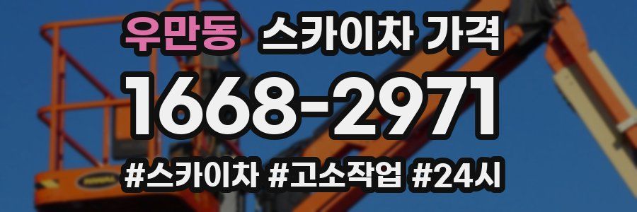 우만동 스카이차 가격