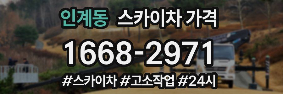 인계동 스카이차 가격