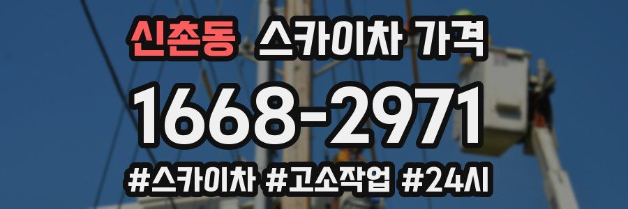 신촌동 스카이차 가격