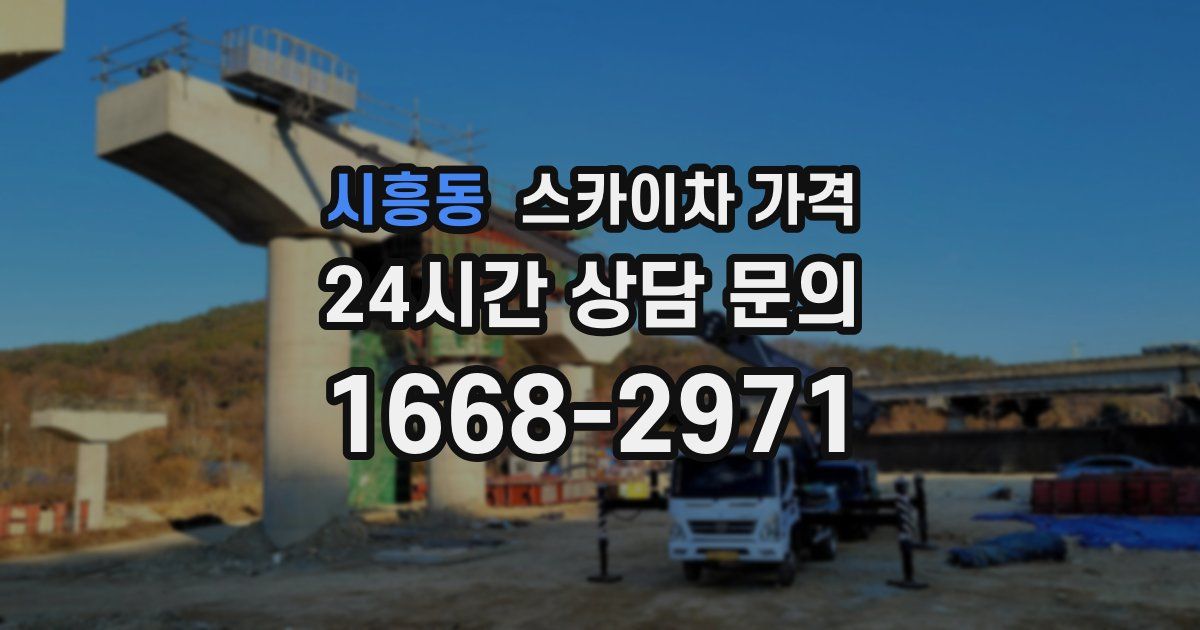 시흥동 스카이차 가격