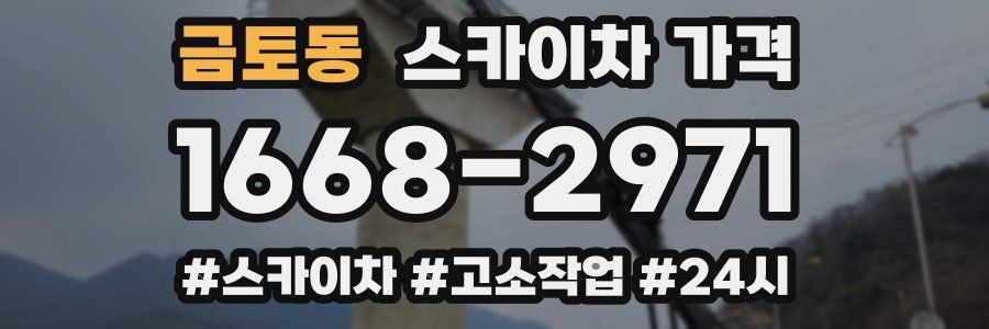 금토동 스카이차 가격