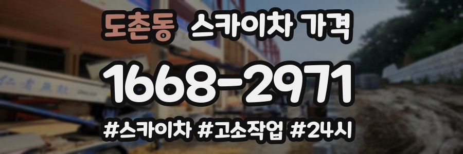 도촌동 스카이차 가격