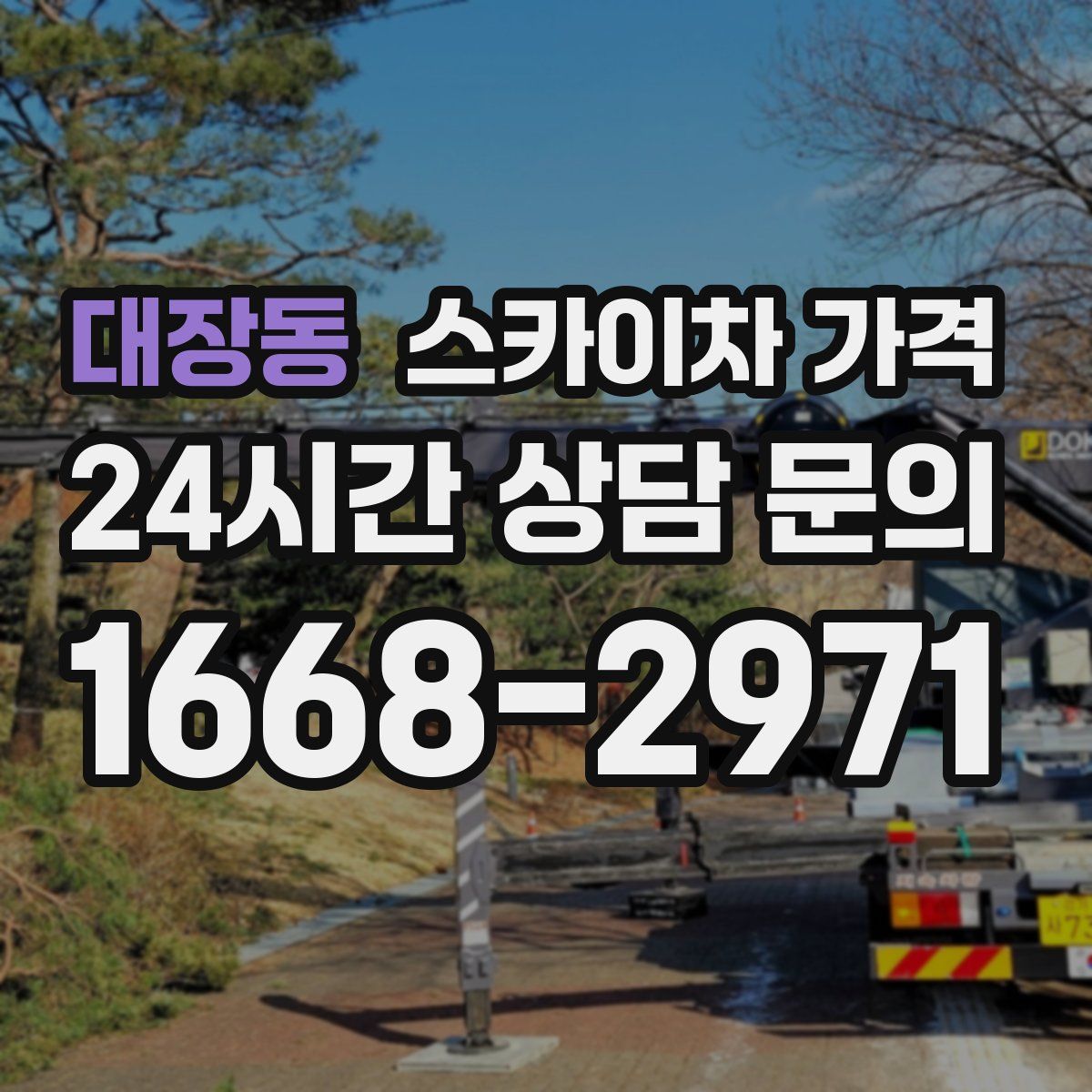 대장동 스카이차 가격