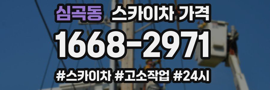 심곡동 스카이차 가격