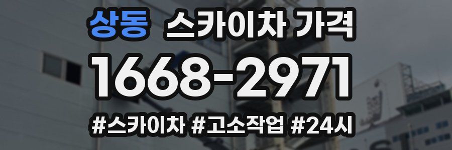 상동 스카이차 가격