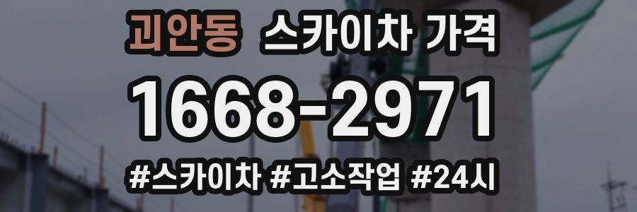 괴안동 스카이차 가격