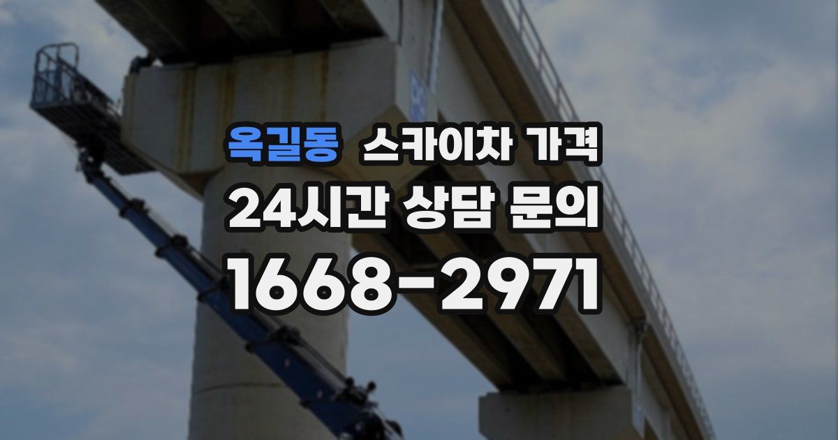 옥길동 스카이차 가격