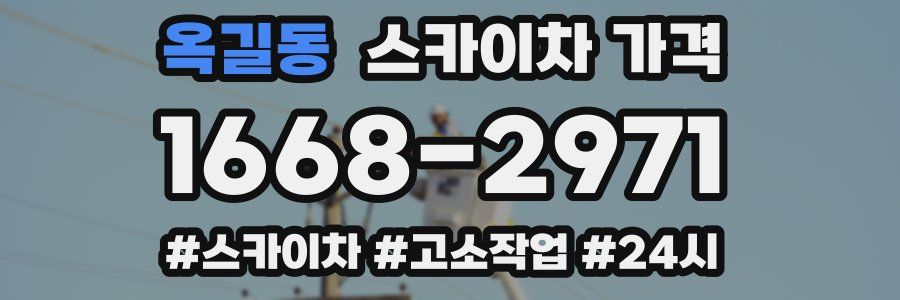 옥길동 스카이차 가격