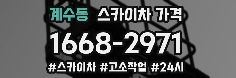 계수동 스카이차 가격