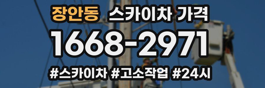 장안동 스카이차 가격