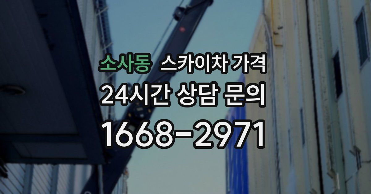 소사동 스카이차 가격