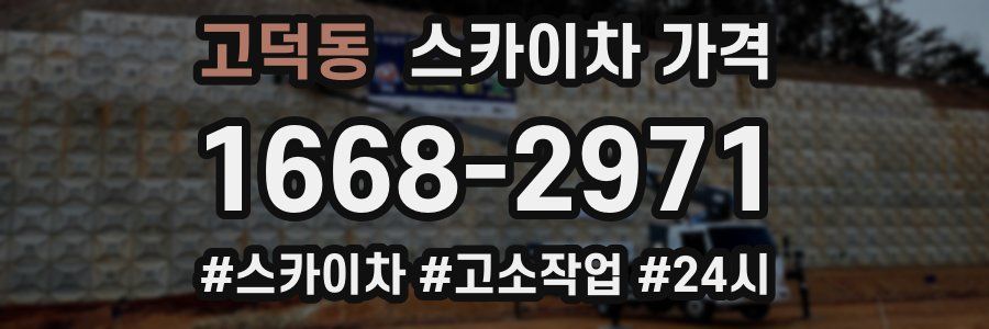 고덕동 스카이차 가격