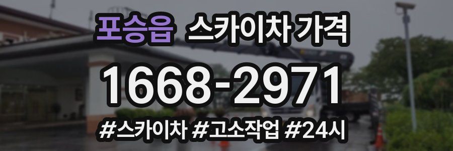 포승읍 스카이차 가격