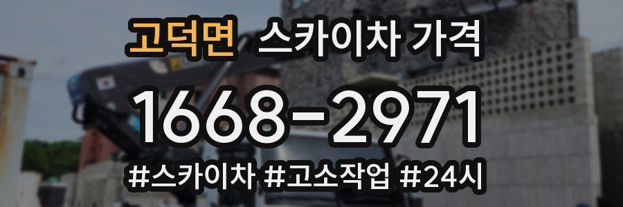 고덕면 스카이차 가격