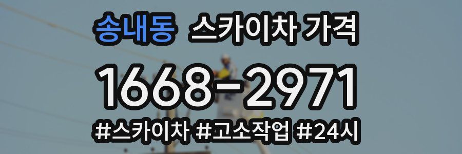 송내동 스카이차 가격