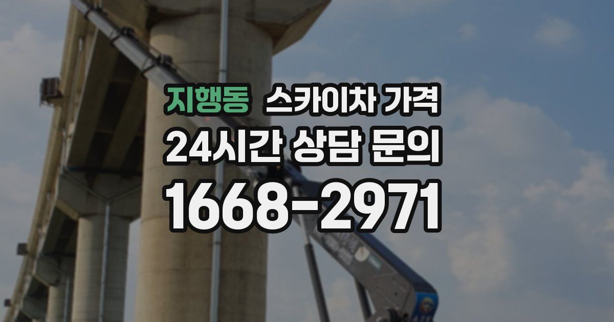 지행동 스카이차 가격