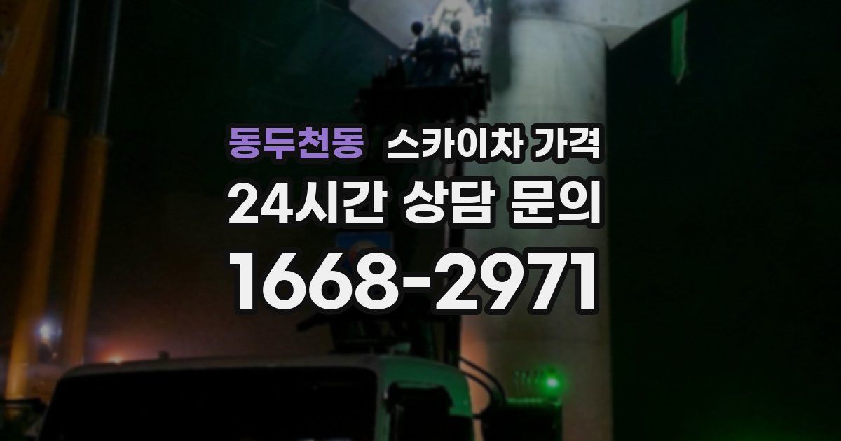 동두천동 스카이차 가격