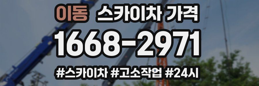 이동 스카이차 가격