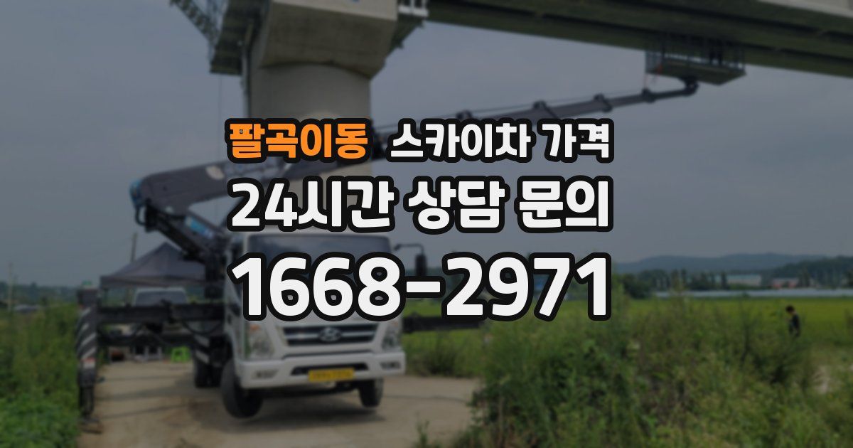 팔곡이동 스카이차 가격