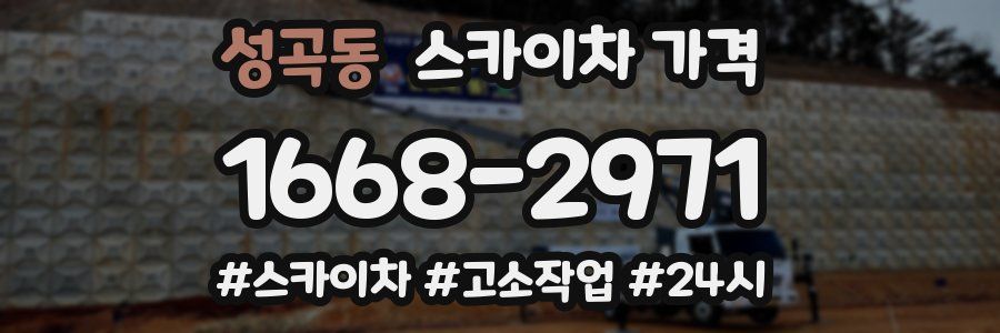 성곡동 스카이차 가격