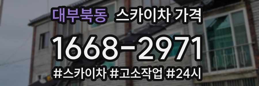 대부북동 스카이차 가격