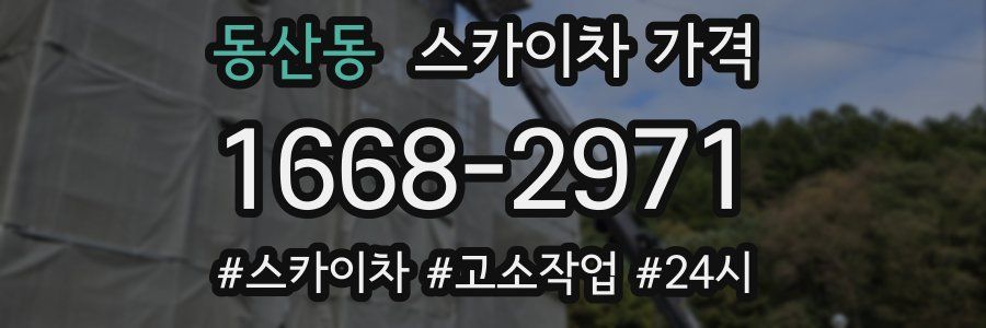 동산동 스카이차 가격