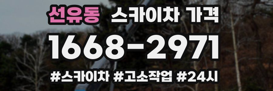 선유동 스카이차 가격