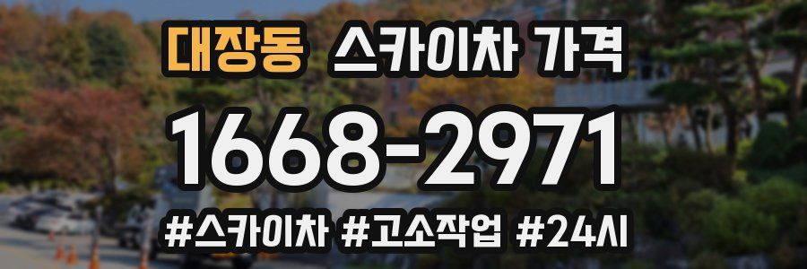 대장동 스카이차 가격