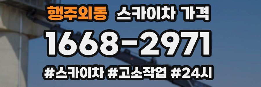 행주외동 스카이차 가격