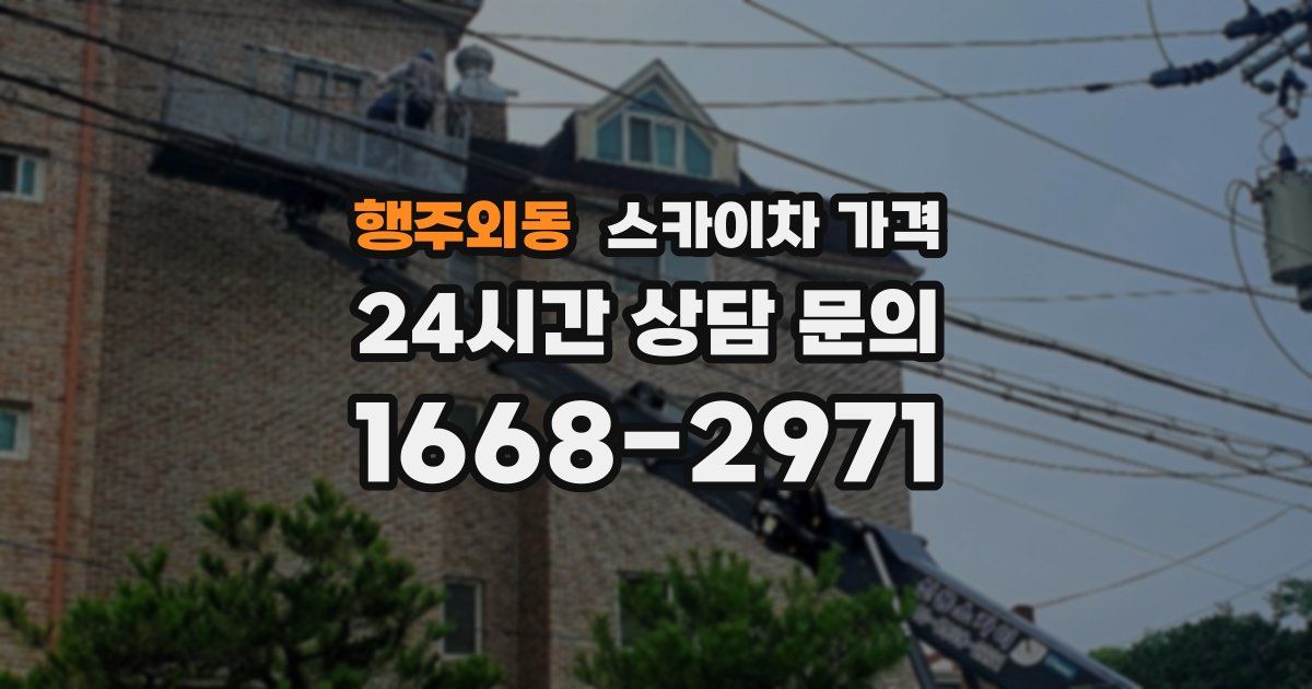 행주외동 스카이차 가격