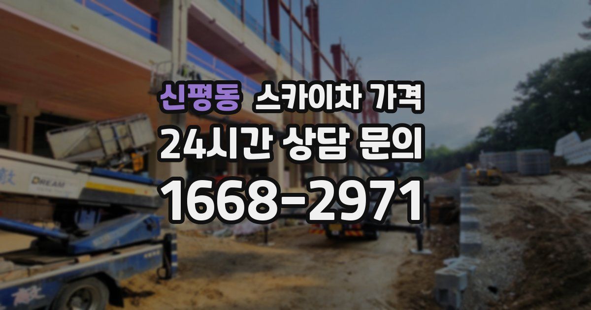 신평동 스카이차 가격
