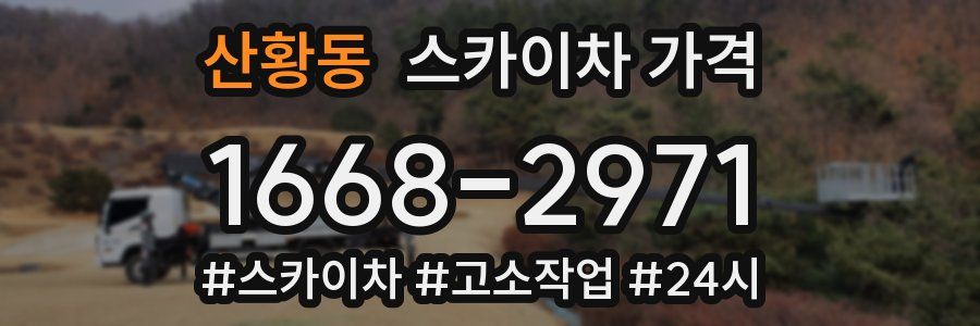 산황동 스카이차 가격