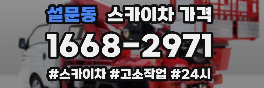 설문동 스카이차 가격