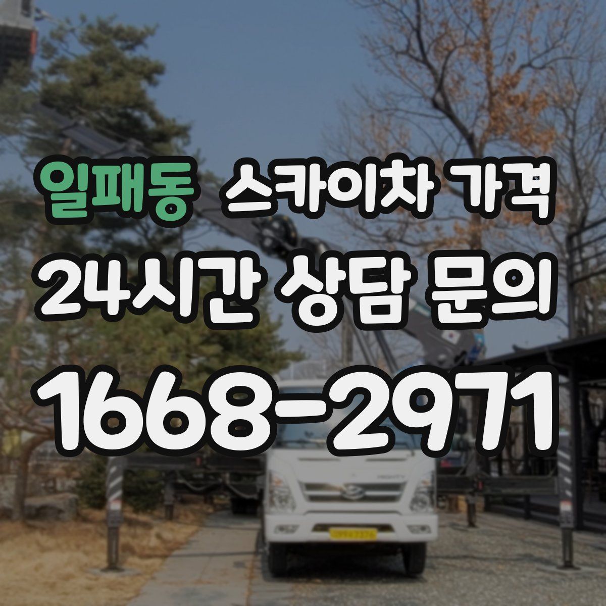 일패동 스카이차 가격