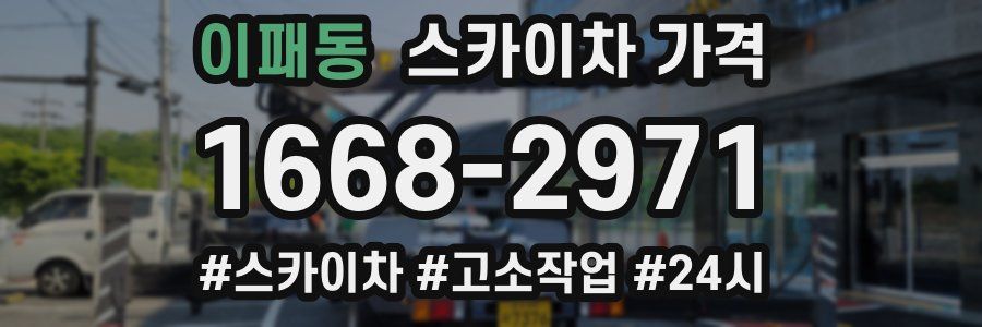 이패동 스카이차 가격