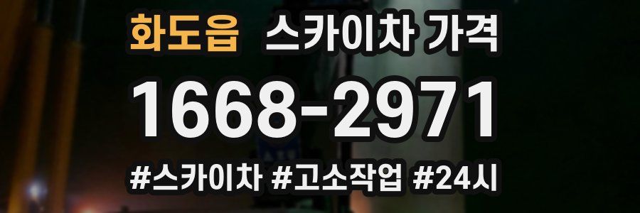 화도읍 스카이차 가격