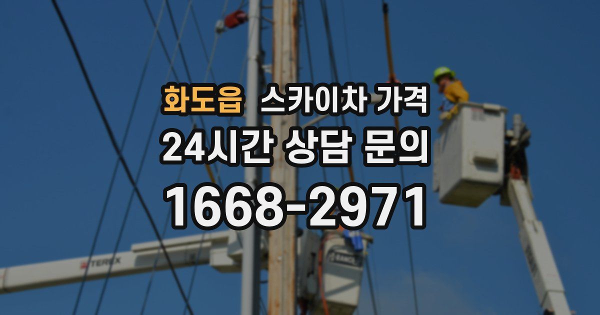 화도읍 스카이차 가격