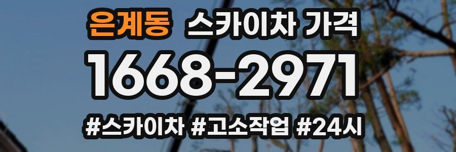 은계동 스카이차 가격