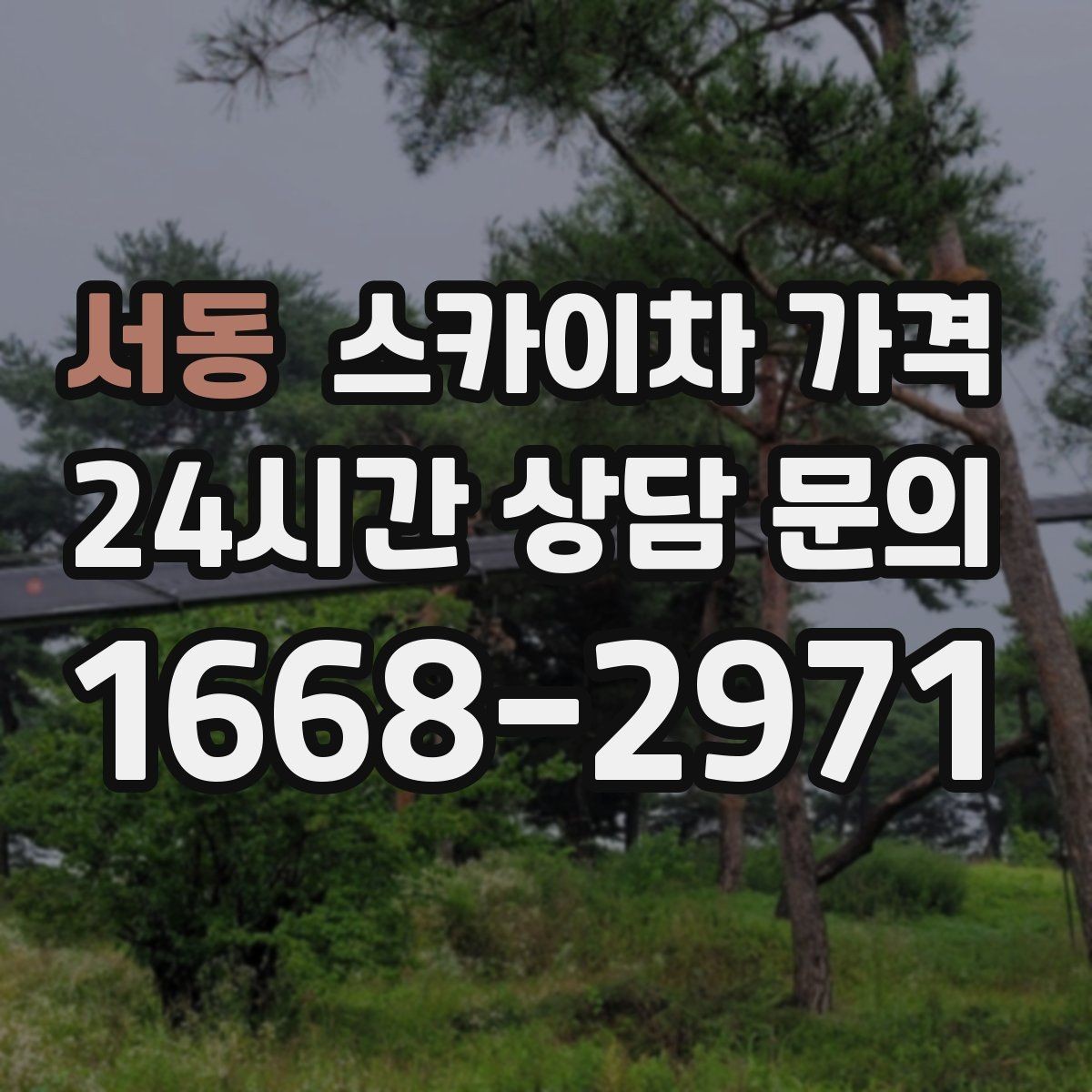 서동 스카이차 가격 10분 작업도 비용이 생기는 이유가 있을까