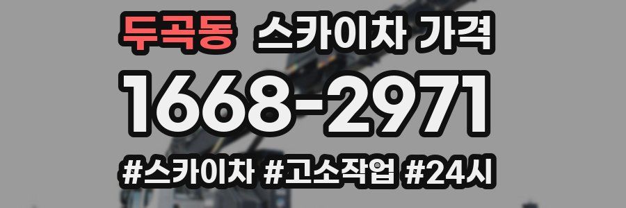 두곡동 스카이차 가격