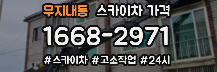 무지내동 스카이차 가격