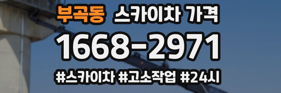 부곡동 스카이차 가격