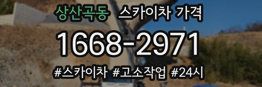 상산곡동 스카이차 가격