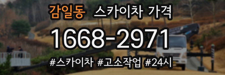 감일동 스카이차 가격