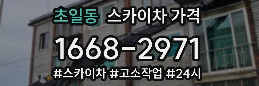 초일동 스카이차 가격