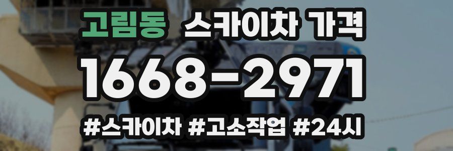 고림동 스카이차 가격